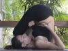 Parsva Pindasana in Sarvangasana